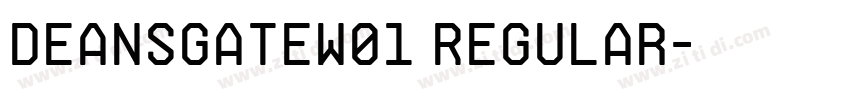 DeansgateW01 Regular字体转换